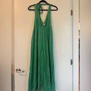 Green Halter Jumpsuit